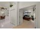 Open office space featuring a closet and doorway leading to the dining room at 888 Royal Birkdale Dr, Tarpon Springs, FL 34688