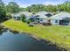 Delightful backyard with a screened pool and serene pond views, creating a private outdoor oasis at 9010 Penelope Dr, Weeki Wachee, FL 34613