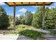 Tranquil view from a rustic dock, showcasing verdant greenery and a serene waterfront setting at 9088 Gallup Cir, Spring Hill, FL 34608