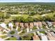 Picturesque aerial view of a residential neighborhood nestled around a golf course, highlighting community layout at 9355 French Quarters Cir, Weeki Wachee, FL 34613