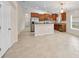Kitchen with stainless steel appliances, granite countertops, and a breakfast bar at 10106 Tolman Dr, Hudson, FL 34667