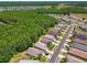 Beautiful aerial view of homes in a peaceful neighborhood with lush green surroundings and mature landscaping at 1119 Dustan Pl, Trinity, FL 34655