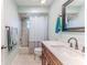 Clean bathroom with a tub and shower combo at 12191 Monarco Ln, Spring Hill, FL 34609