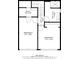 Second story floor plan with three bedrooms, one bath, a hall and walk in closet at 12210 Quail Run Row, Hudson, FL 34667