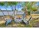 Cozy backyard fire pit with seating for outdoor entertaining and relaxation at 13205 Arkendale St, Spring Hill, FL 34609