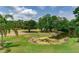 Large backyard with a lake and trees at 15906 Prince William Pl, Odessa, FL 33556