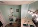 Bathroom featuring a double sink vanity, updated finishes, and a toilet at 18027 Baywood Forest Dr, Hudson, FL 34667