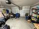 The garage has lots of space at 18027 Baywood Forest Dr, Hudson, FL 34667