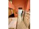 The kitchen has beautiful floors and a Bon Appetit sign at 18027 Baywood Forest Dr, Hudson, FL 34667