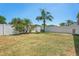 Spacious backyard with a well-maintained fence for privacy and security at 18061 Glastonbury Ln, Land O Lakes, FL 34638
