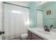 Bathroom featuring a shower and tub combination with bright natural light at 1810 Winsloe Dr, Trinity, FL 34655