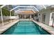 Inviting screened pool with an outdoor seating area for relaxation and entertainment at 3102 Lema Dr, Spring Hill, FL 34609