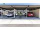 A covered carport features space for multiple vehicles at 3819 Teeside Dr, New Port Richey, FL 34655