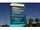 Sign for Trinity Outpatient Center and Medical Arts Building, outlining outpatient services and location details at 3819 Teeside Dr, New Port Richey, FL 34655