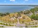 Breathtaking aerial view of community park with waterfront views and picturesque landscapes at 520 Lafayette Blvd, Oldsmar, FL 34677
