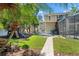 Beautiful backyard with a play structure at 520 Lafayette Blvd, Oldsmar, FL 34677