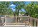 View from the balcony showcasing the natural landscape at 520 Lafayette Blvd, Oldsmar, FL 34677