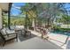 Inviting screened patio, ideal for relaxing by the pool at 520 Lafayette Blvd, Oldsmar, FL 34677