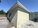 Exterior corner view of the home showing the siding and trim at 5316 Drift Tide Dr, New Port Richey, FL 34652