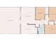 Floor plan of house including living room, kitchen, bedrooms, and bathroom at 7012 Ponderosa Dr, Tampa, FL 33637