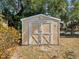 View of the backyard storage shed at 7012 Ponderosa Dr, Tampa, FL 33637
