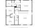 Upstairs floor plan showing bedrooms, bathrooms, laundry, flex space, and walk-in closet at 733 Old Windsor Way, Spring Hill, FL 34609