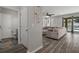 Open concept design connects the Living Room and Half Bath at 733 Old Windsor Way, Spring Hill, FL 34609