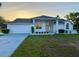 Charming single-story home featuring a two-car garage and well-manicured landscaping at 7538 Landmark Dr, Spring Hill, FL 34606