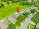 The property from above, highlighting the private backyard with pool at 779 Nodding Shade Dr, Brooksville, FL 34604