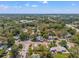 Neighborhood aerial view featuring the homes and trees in the surrounding community at 800 N Walton Ave, Tarpon Springs, FL 34689