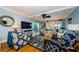 Inviting living room with nautical accents, comfortable seating, area rug and natural light showcasing a relaxed atmosphere at 8210 Aquila St # 218, Port Richey, FL 34668