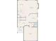 A floor plan of the upper level of a home highlighting the layout of rooms including the kitchen at 8630 Campus Woods Way, New Port Richey, FL 34655