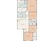 Detailed floor plan showcasing the layout of the home, including bedrooms, bathrooms, and living areas at 8630 Campus Woods Way, New Port Richey, FL 34655