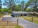 The property has a home and long drive with sheds at 9226 Dan Lynn St, Brooksville, FL 34601