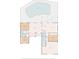 Layout shows the home's floor plan and how the living spaces connect with the outdoor pool at 10228 Beechcraft St, New Port Richey, FL 34654
