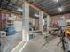 Unfinished basement with a concrete slab floor and support columns, ready for customization at 3340 Oleander Dr, Hernando Beach, FL 34607