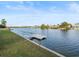 Scenic waterfront view with private dock, perfect for boating and relaxation at 3340 Oleander Dr, Hernando Beach, FL 34607