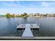 Picturesque waterfront view with a private dock, ideal for boating and enjoying serene water activities at 3340 Oleander Dr, Hernando Beach, FL 34607