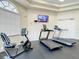 A well-equipped fitness center offering treadmills, stationary bikes, and other equipment for a healthy lifestyle at 4207 Fishermans Lake Dr, Lutz, FL 33558