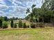 Fenced backyard view features trees, landscaping, and well-maintained lawn at 6338 Spring Flower Dr # 15, New Port Richey, FL 34653