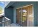 Outdoor patio with sliding glass doors for seamless indoor/outdoor living at 7644 St Andrews Blvd # 0, Weeki Wachee, FL 34613