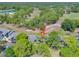 Aerial view of blue apartments nestled among lush trees and a sprawling landscape at 7662 St Andrews Blvd, Weeki Wachee, FL 34613
