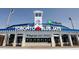 Exterior of the Toronto Blue Jays stadium with blue and white facade at 840 Virginia St # 202, Dunedin, FL 34698