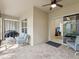Relax on the comfortable outdoor patio with plenty of space for entertaining at 10187 Holly Berry Dr, Weeki Wachee, FL 34613