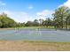 Several tennis courts are nestled among mature trees ready for play, surrounded by park-like landscaping at 10187 Holly Berry Dr, Weeki Wachee, FL 34613