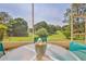 From the lanai, enjoy expansive backyard views with mature trees and landscaping, creating a private oasis at 1032 Walnut Hill Ct, Spring Hill, FL 34609