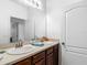Bathroom featuring a double sink vanity and a modern faucet at 12248 Colony Lakes Blvd, New Port Richey, FL 34654