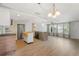 Eat-in kitchen with central island at 12407 Gunstock Ln, Hudson, FL 34667