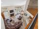 Spacious living room showcasing plenty of seating, fireplace, and a view of the backyard at 14740 Loma Ave, Spring Hill, FL 34610