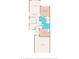 Floor plan showing layout of the home's garage, living room, kitchen, bedrooms and baths at 15038 Sterling Run, Brooksville, FL 34609